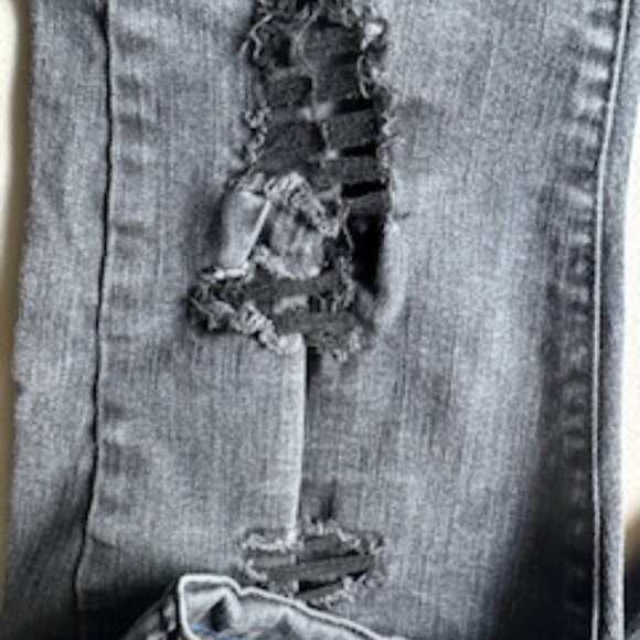 Men's Arizona Jeans, Super Skinny, Blackwashed distressed, 32/34 - Picture 6 of 7